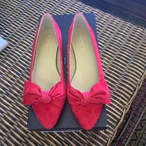 Talbots Women's Red Bow Flats